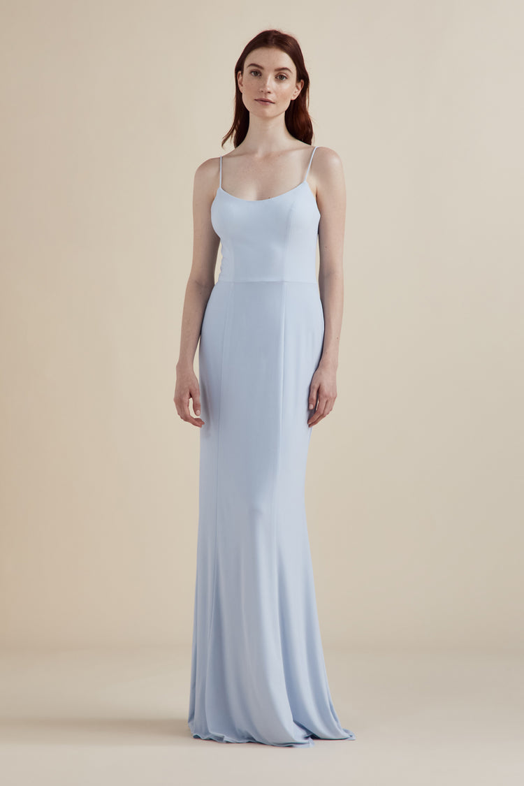 Lucille - Scoop Neck Dress, dress from Collection Bridesmaids by Nouvelle Amsale, Fabric: stretch-fluid-crepe