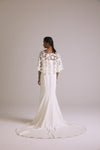 R421CP - Floral embroidered cape - Ivory, dress by color from Collection Accessories by Nouvelle Amsale