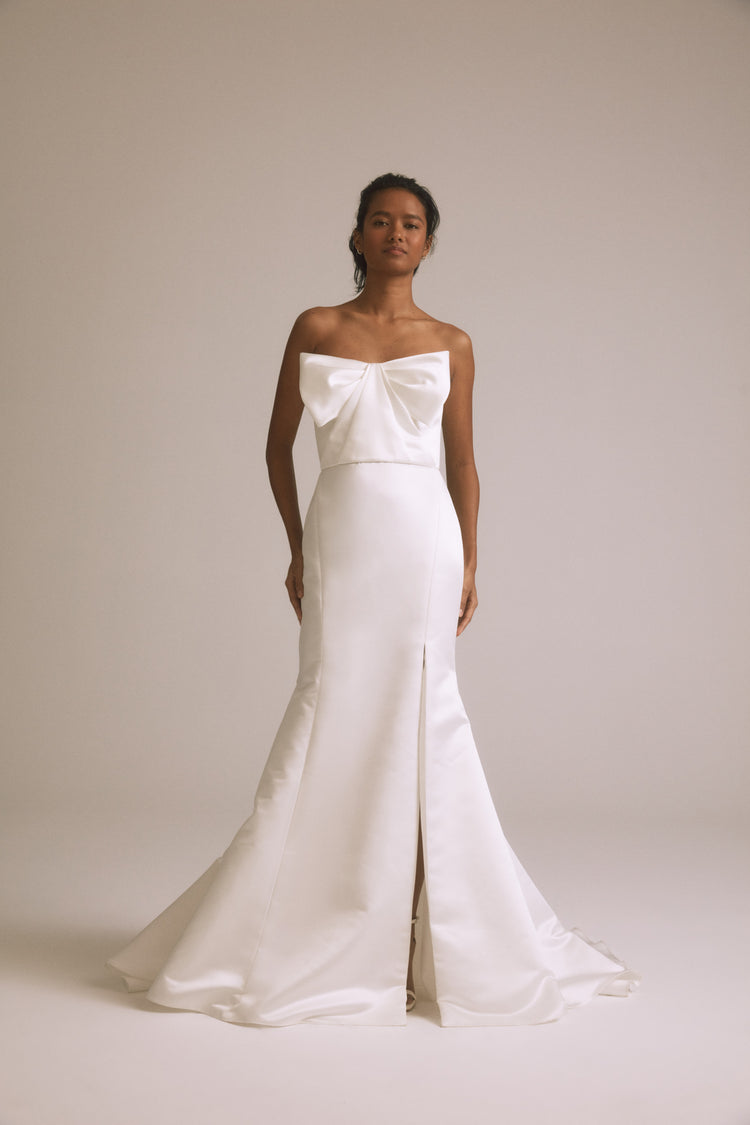 Gabrielle - Silk-White, dress by color from Collection Bridal by Nouvelle Amsale