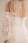 R410V - 3D Floral Embellished Veil, accessory from Collection Accessories by Nouvelle Amsale
