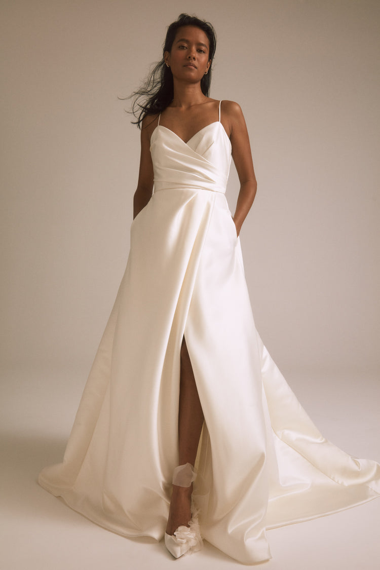 Shay - Silk-White, dress by color from Collection Bridal by Nouvelle Amsale