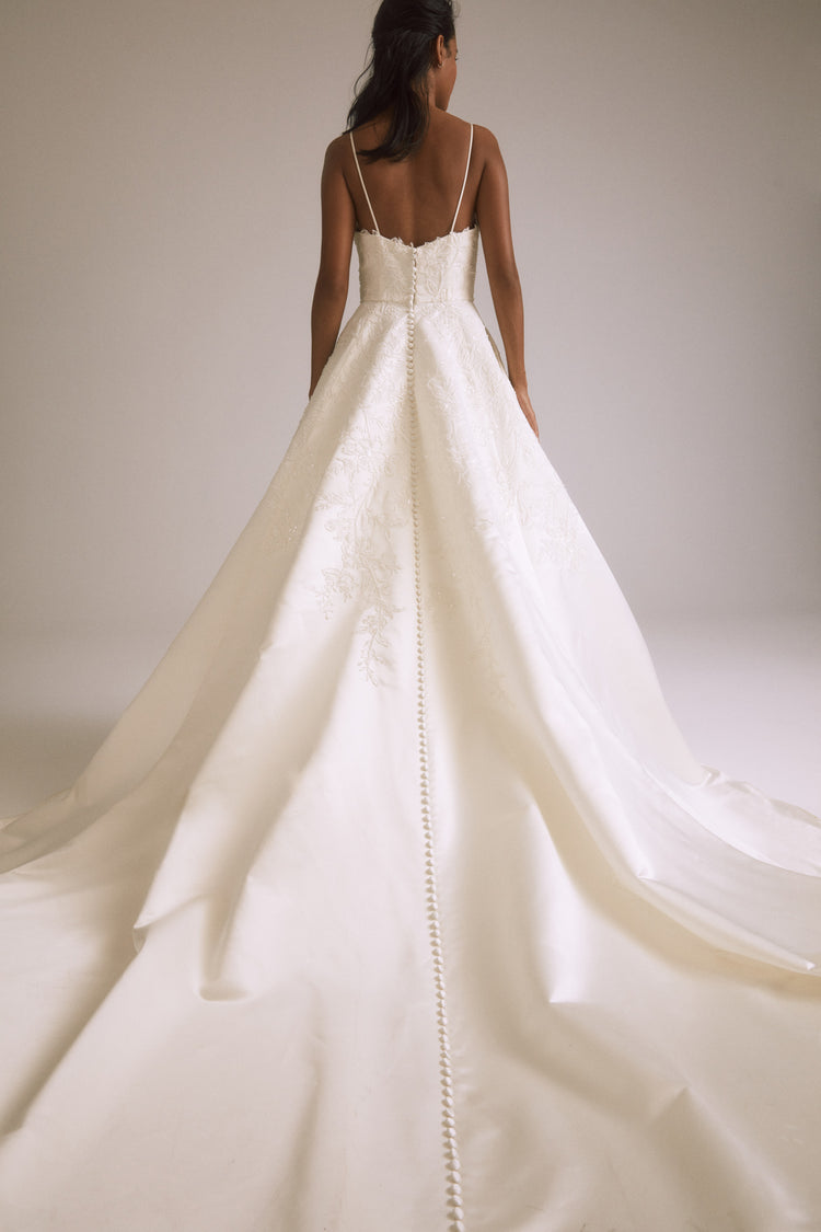 Valencia - Silk-White, dress by color from Collection Bridal by Nouvelle Amsale