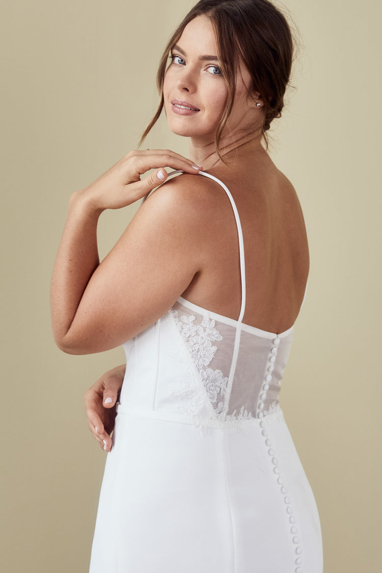 Millie - Silk-White, dress by color from Collection Bridal by Nouvelle Amsale