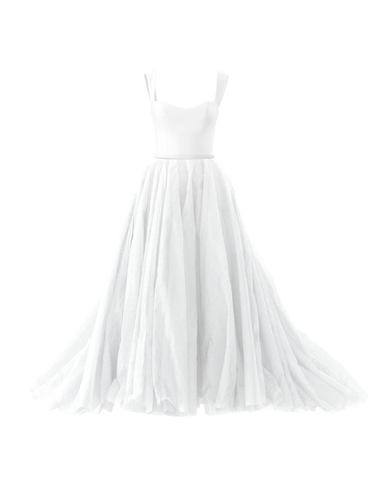 Bodice(V neck), Skirt(Penny), Belt(Bleecker), combo from Collection Bridal by Amsale x You