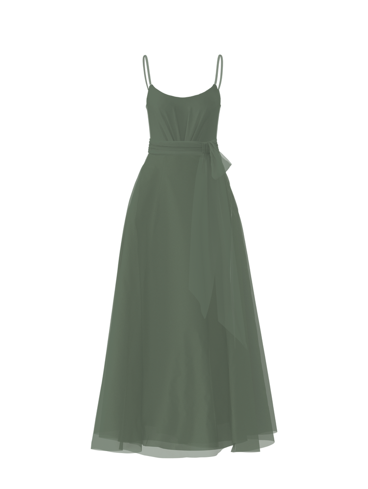 Bodice(Campbell), Skirt(Cerisa),Belt(Sash), olive, combo from Collection Bridesmaids by Amsale x You