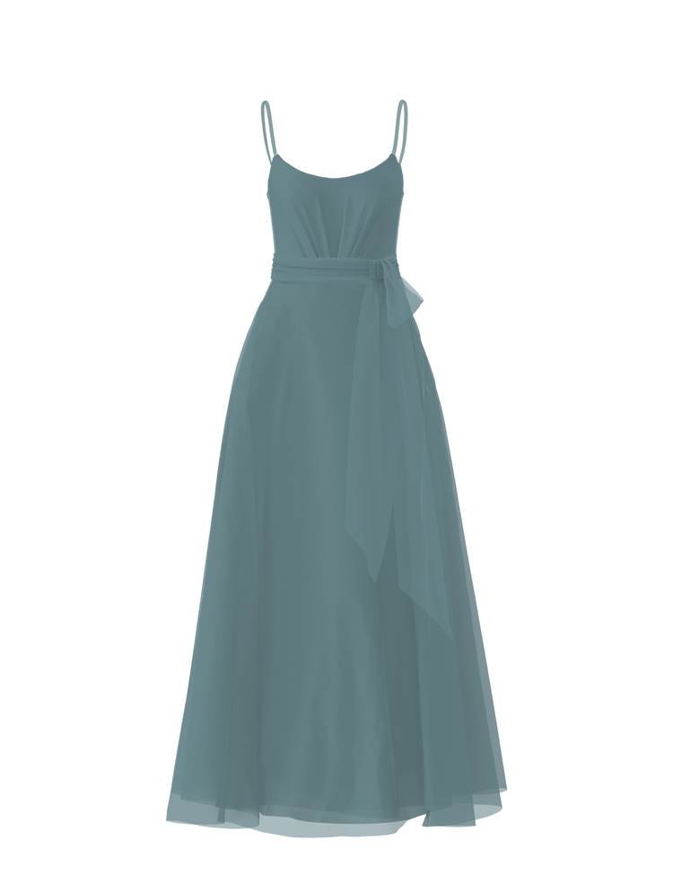 Bodice(Campbell), Skirt(Cerisa),Belt(Sash), teal, combo from Collection Bridesmaids by Amsale x You