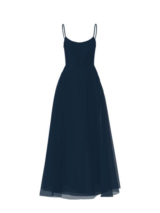 Bodice(Campbell), Skirt(Cerisa), navy, $270, combo from Collection Bridesmaids by Amsale x You