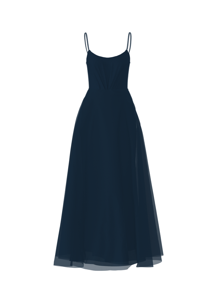 Bodice(Campbell), Skirt(Cerisa), navy, combo from Collection Bridesmaids by Amsale x You