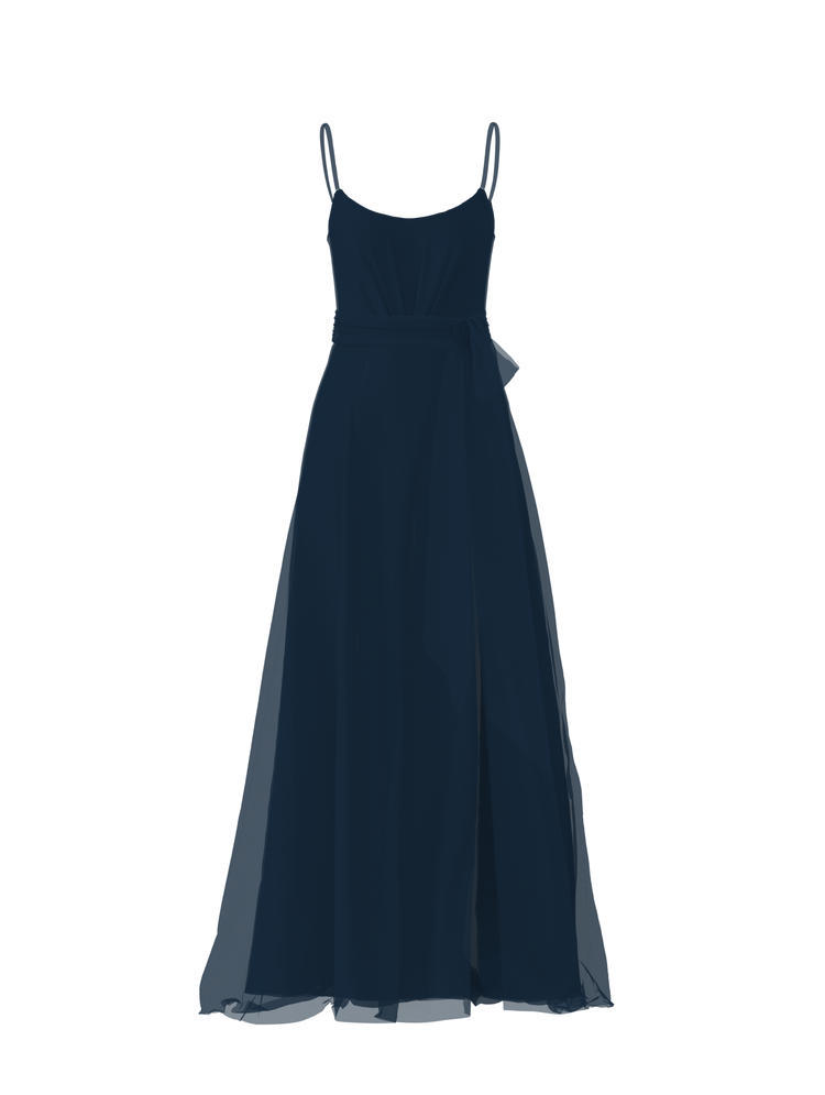 Bodice(Campbell), Skirt(Arabella),Belt(Sash), navy, combo from Collection Bridesmaids by Amsale x You