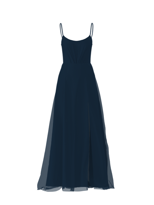 Bodice(Campbell), Skirt(Arabella), navy, $270, combo from Collection Bridesmaids by Amsale x You
