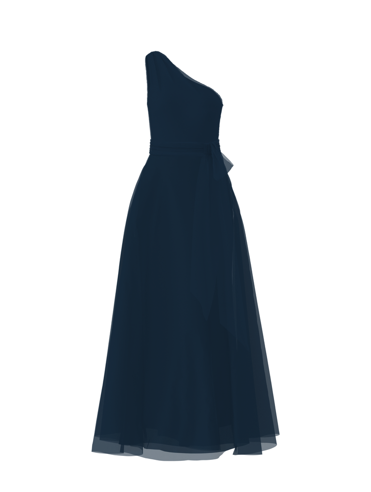 Bodice(Laurie), Skirt(Cerisa),Belt(Sash), navy, combo from Collection Bridesmaids by Amsale x You