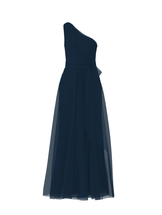 Bodice(Laurie), Skirt(Justine),Belt(Sash), navy, $270, combo from Collection Bridesmaids by Amsale x You