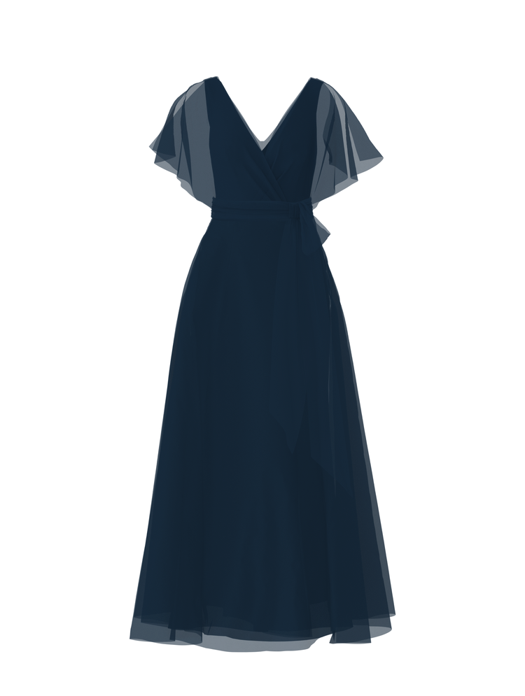 Bodice(Ava), Skirt(Cerisa),Belt(Sash), navy, combo from Collection Bridesmaids by Amsale x You