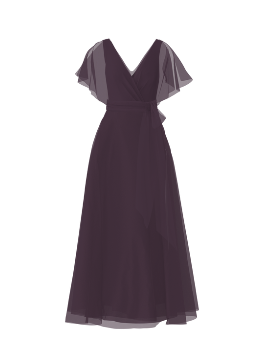 Bodice(Ava), Skirt(Cerisa),Belt(Sash), plum, $270, combo from Collection Bridesmaids by Amsale x You