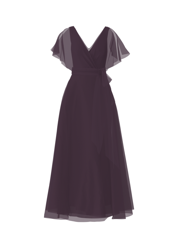 Bodice(Ava), Skirt(Cerisa),Belt(Sash), plum, combo from Collection Bridesmaids by Amsale x You