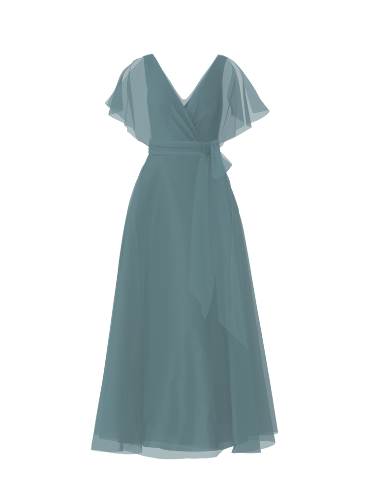 Bodice(Ava), Skirt(Cerisa),Belt(Sash), teal, combo from Collection Bridesmaids by Amsale x You