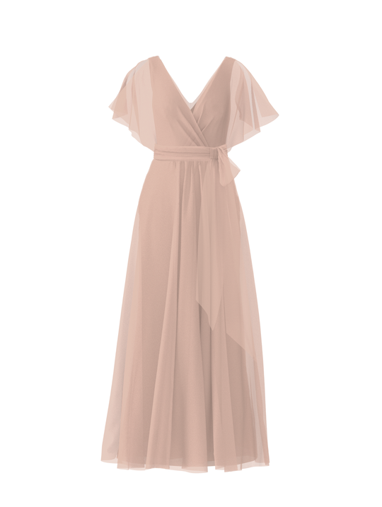 Bodice(Ava), Skirt(Justine),Belt(Sash), blush, $270, combo from Collection Bridesmaids by Amsale x You