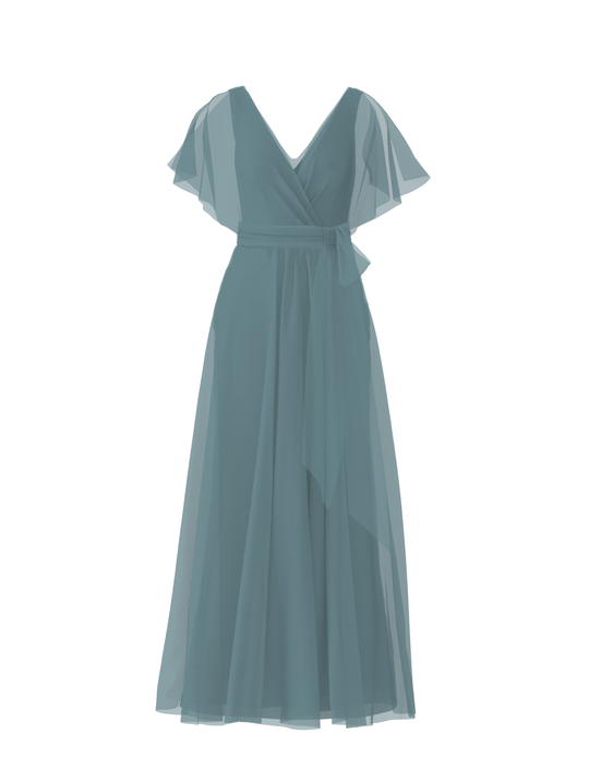 Bodice(Ava), Skirt(Justine),Belt(Sash), teal, $270, combo from Collection Bridesmaids by Amsale x You