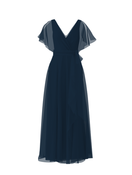 Bodice(Ava), Skirt(Jaycie),Belt(Sash), navy, $270, combo from Collection Bridesmaids by Amsale x You