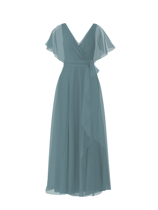 Bodice(Ava), Skirt(Jaycie),Belt(Sash), teal, $270, combo from Collection Bridesmaids by Amsale x You