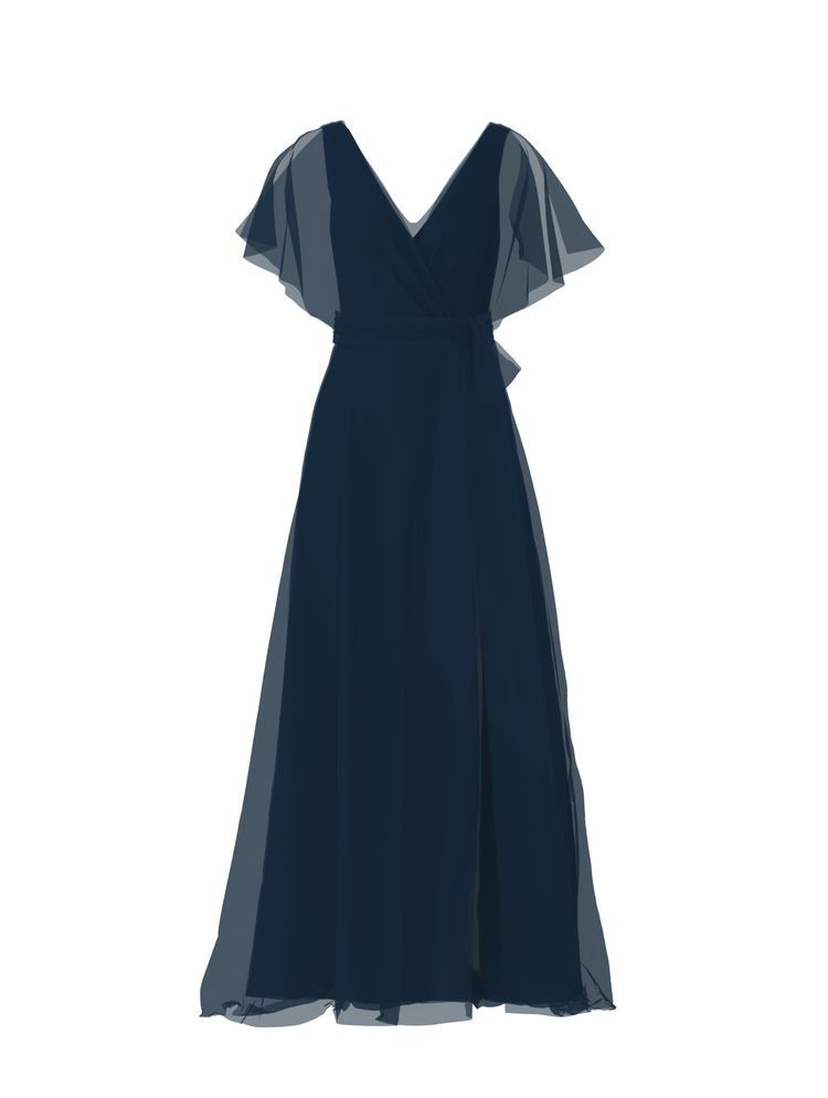 Bodice(Ava), Skirt(Arabella),Belt(Sash), navy, combo from Collection Bridesmaids by Amsale x You