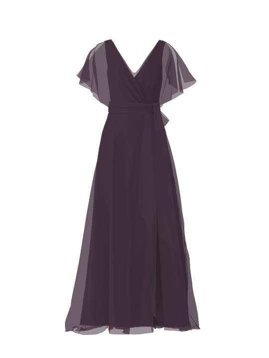 Bodice(Ava), Skirt(Arabella),Belt(Sash), plum, $270, combo from Collection Bridesmaids by Amsale x You