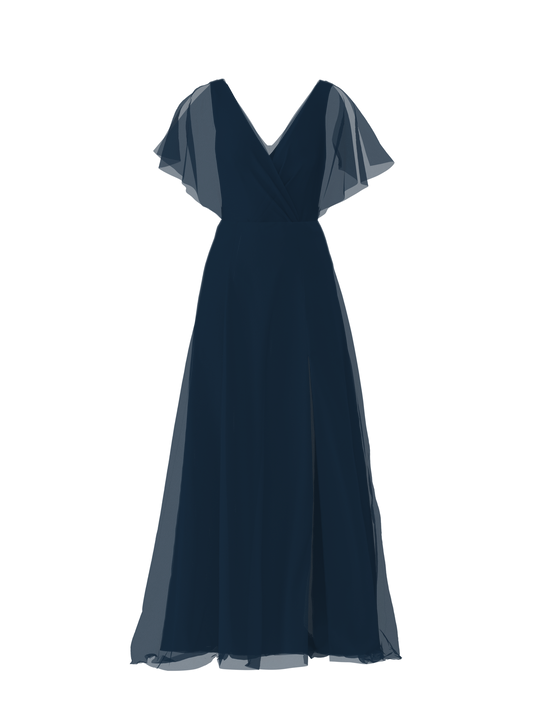 Bodice(Ava), Skirt(Arabella), navy, $270, combo from Collection Bridesmaids by Amsale x You
