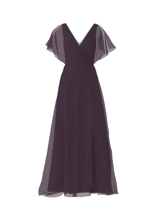 Bodice(Ava), Skirt(Arabella), plum, $270, combo from Collection Bridesmaids by Amsale x You