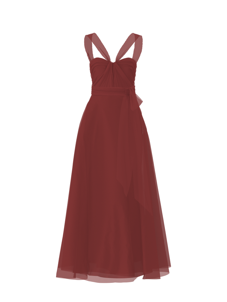 Bodice(Cerisa), Skirt(Cerisa),Belt(Sash), cayenne, combo from Collection Bridesmaids by Amsale x You