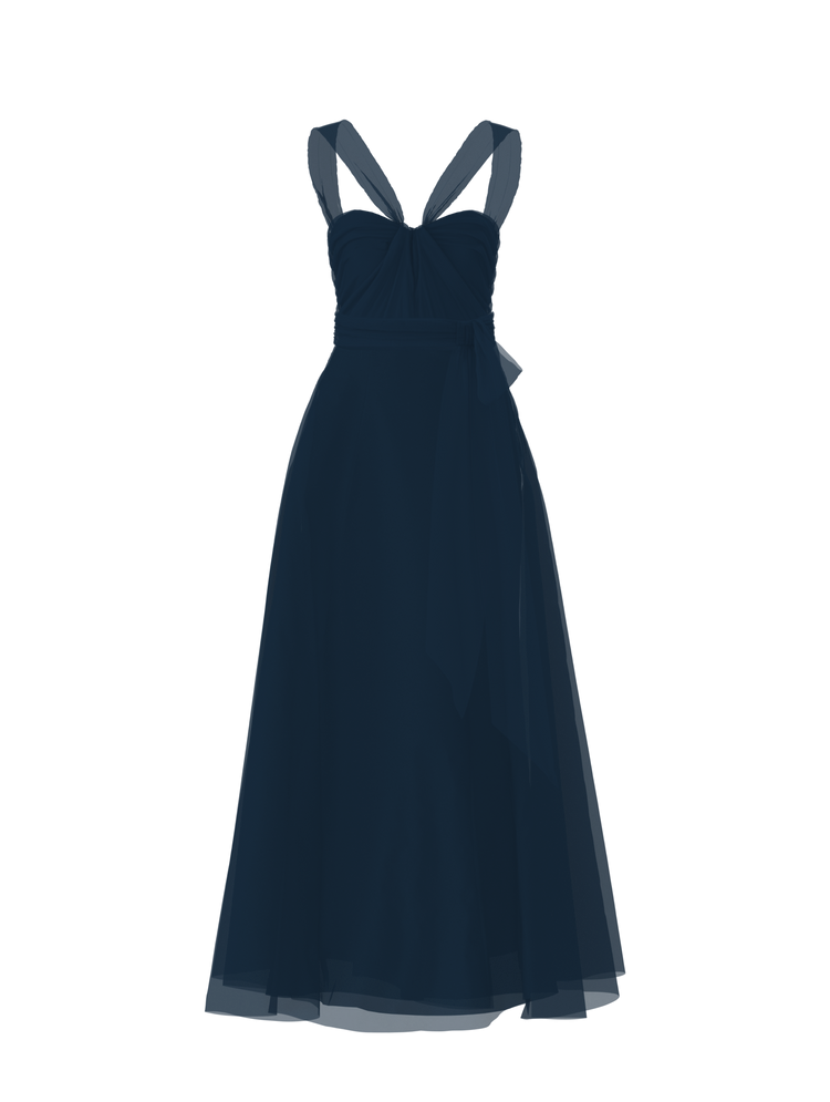 Bodice(Cerisa), Skirt(Cerisa),Belt(Sash), navy, combo from Collection Bridesmaids by Amsale x You