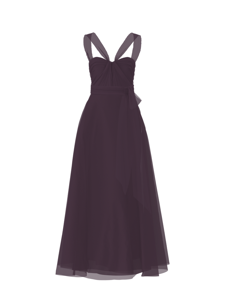 Bodice(Cerisa), Skirt(Cerisa),Belt(Sash), plum, combo from Collection Bridesmaids by Amsale x You