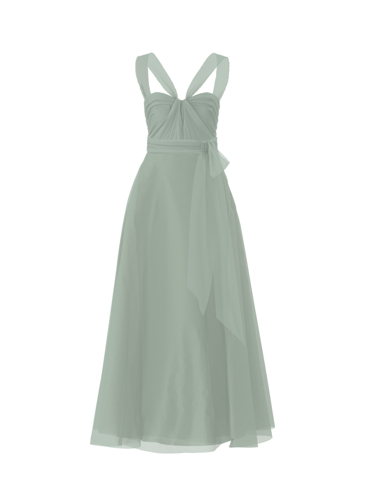 Bodice(Cerisa), Skirt(Cerisa),Belt(Sash), sage, combo from Collection Bridesmaids by Amsale x You