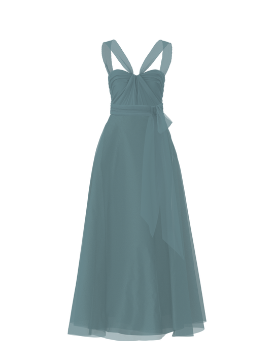 Bodice(Cerisa), Skirt(Cerisa),Belt(Sash), teal, $270, combo from Collection Bridesmaids by Amsale x You