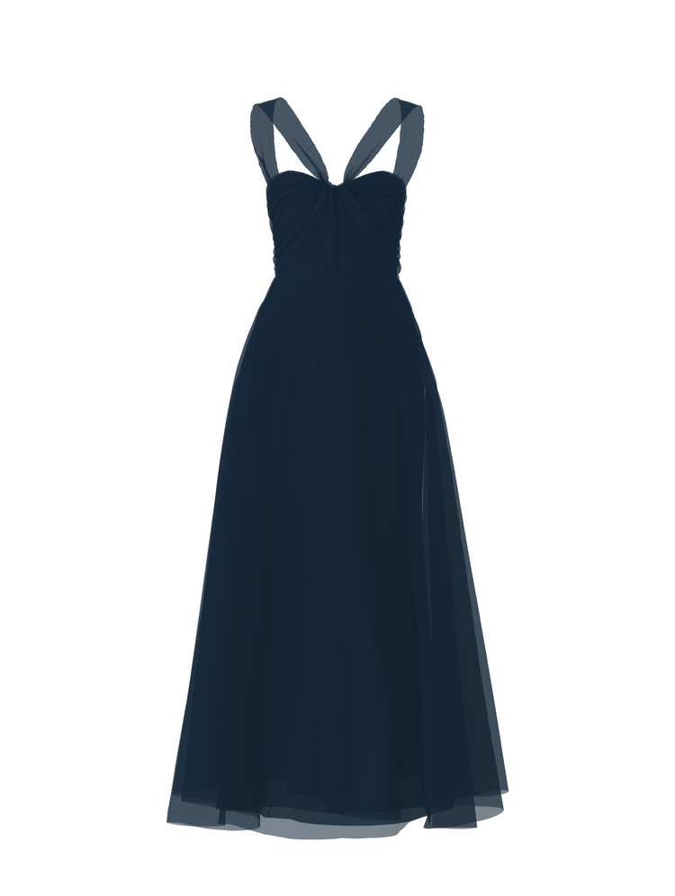 Bodice(Cerisa), Skirt(Cerisa), navy, combo from Collection Bridesmaids by Amsale x You