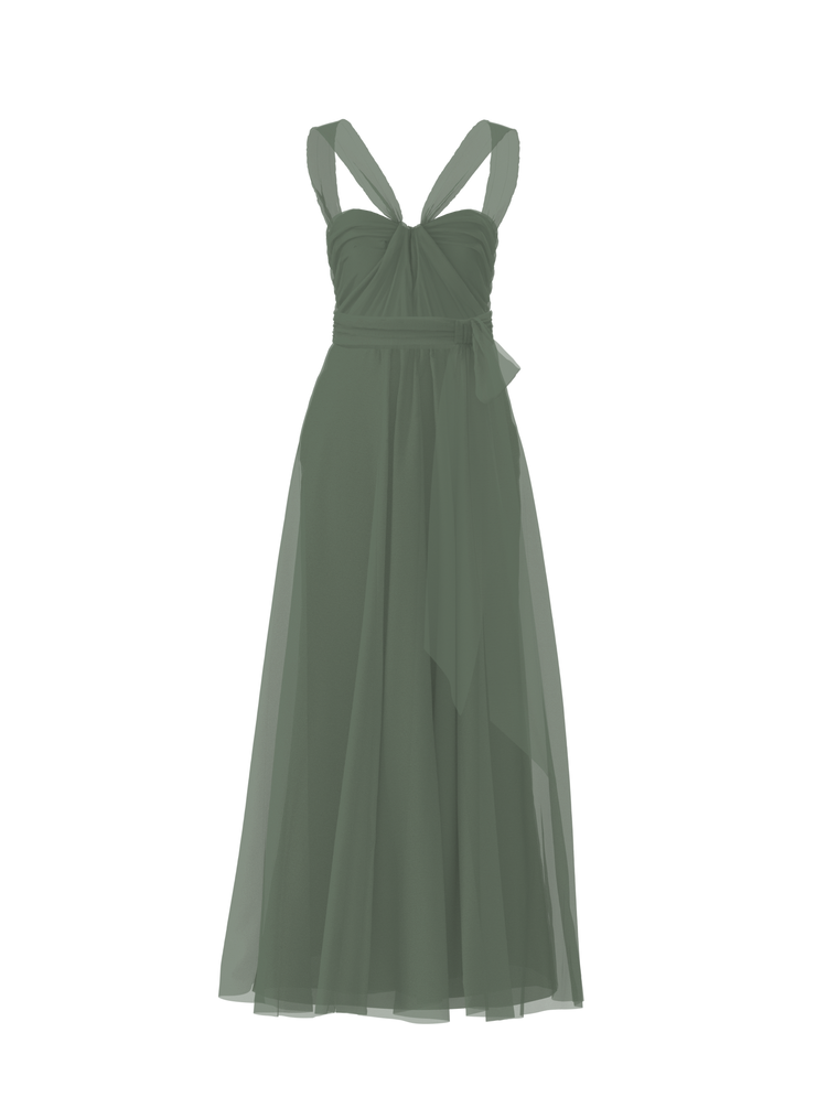 Bodice(Cerisa), Skirt(Justine),Belt(Sash), olive, combo from Collection Bridesmaids by Amsale x You