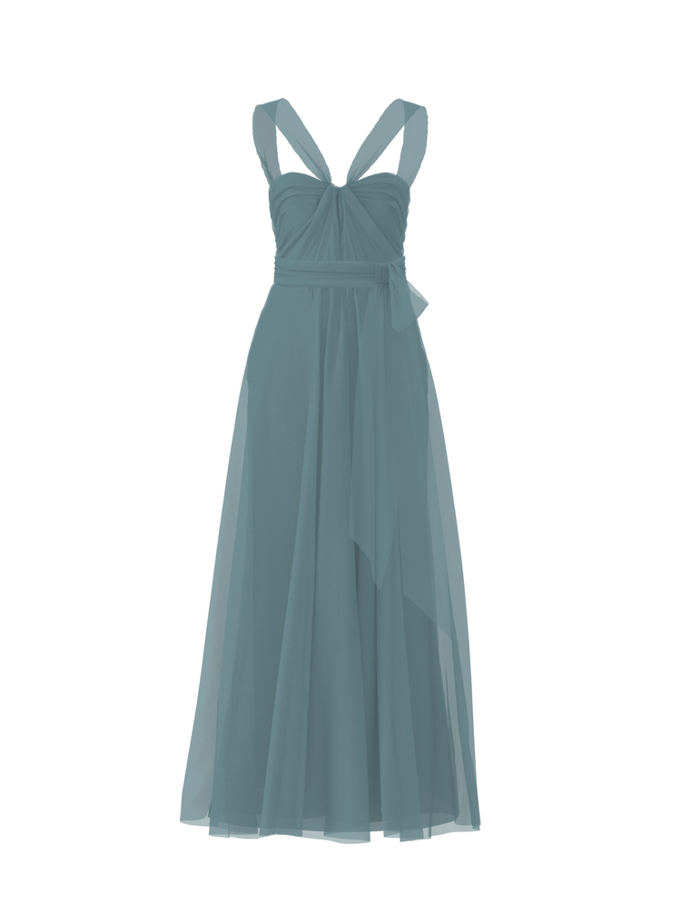 Bodice(Cerisa), Skirt(Justine),Belt(Sash), teal, combo from Collection Bridesmaids by Amsale x You