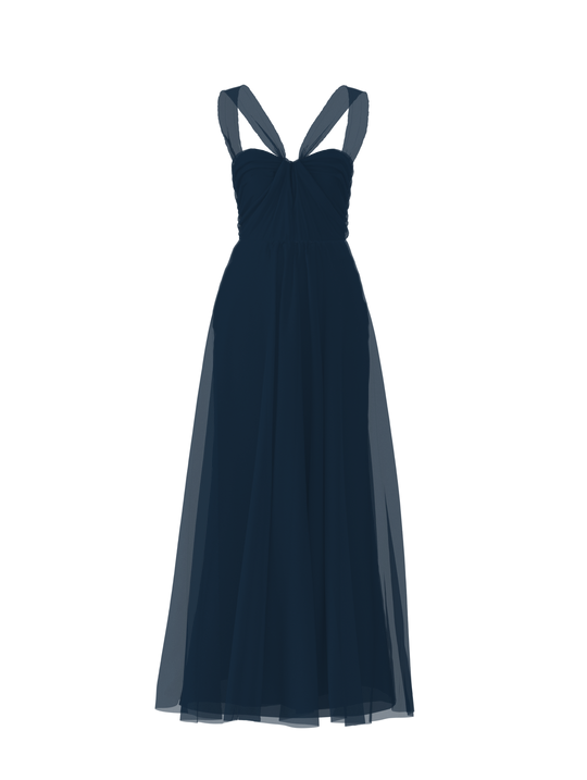 Bodice(Cerisa), Skirt(Justine), navy, $270, combo from Collection Bridesmaids by Amsale x You