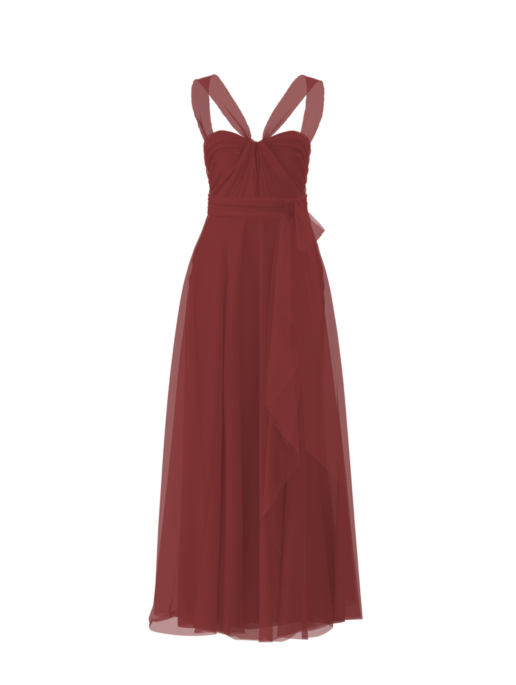 Bodice(Cerisa), Skirt(Jaycie),Belt(Sash), cayenne, combo from Collection Bridesmaids by Amsale x You