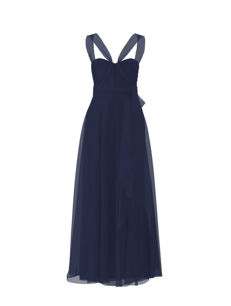 Bodice(Cerisa), Skirt(Jaycie),Belt(Sash), french-blue, combo from Collection Bridesmaids by Amsale x You
