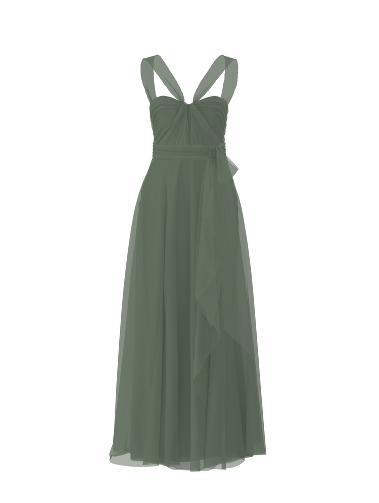 Bodice(Cerisa), Skirt(Jaycie),Belt(Sash), olive, combo from Collection Bridesmaids by Amsale x You