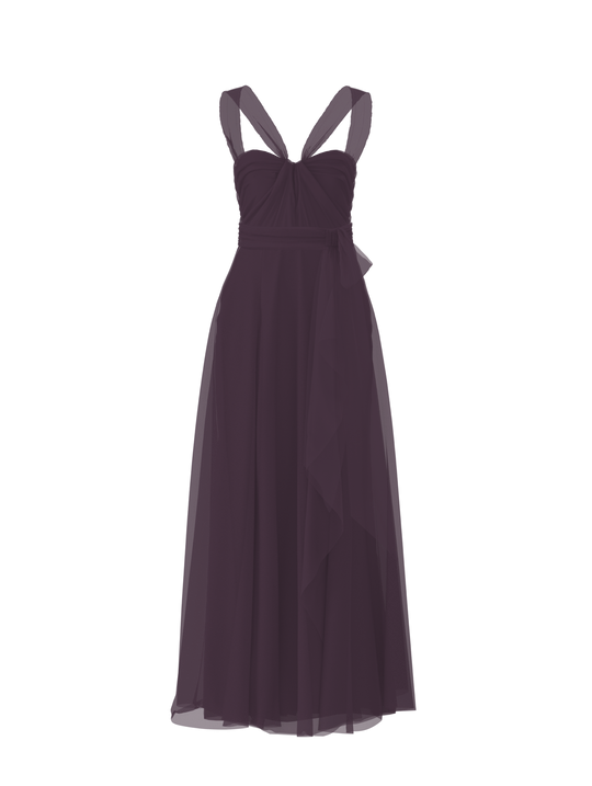 Bodice(Cerisa), Skirt(Jaycie),Belt(Sash), plum, $270, combo from Collection Bridesmaids by Amsale x You