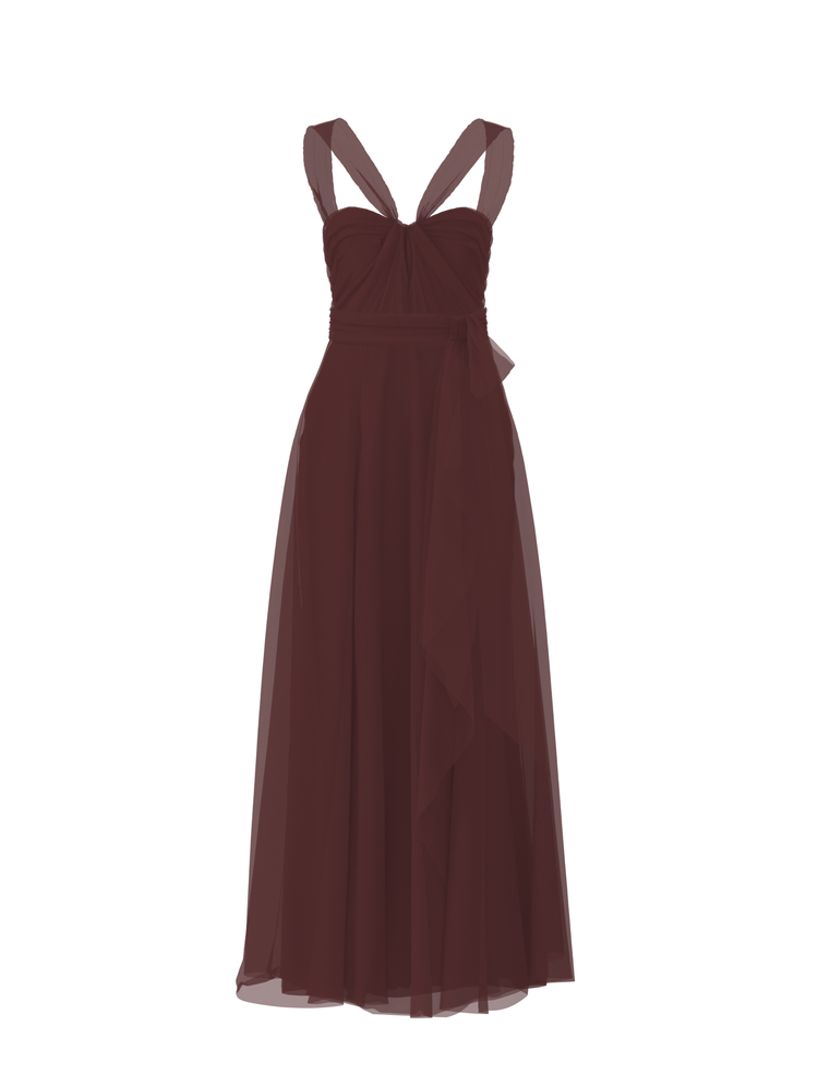 Bodice(Cerisa), Skirt(Jaycie),Belt(Sash), ruby, combo from Collection Bridesmaids by Amsale x You