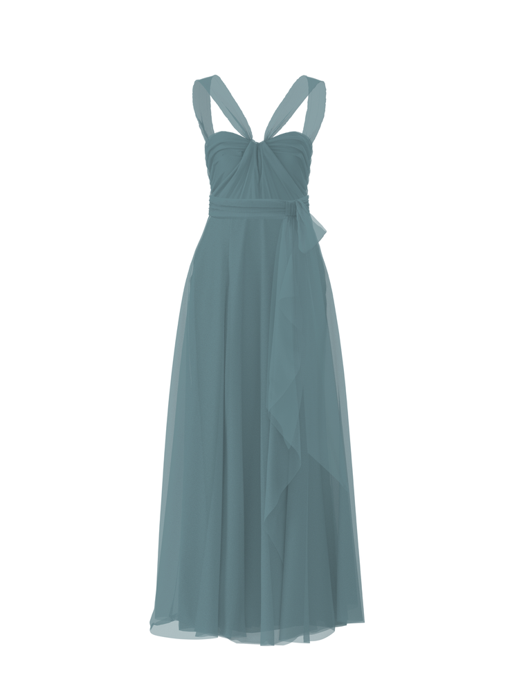 Bodice(Cerisa), Skirt(Jaycie),Belt(Sash), teal, combo from Collection Bridesmaids by Amsale x You