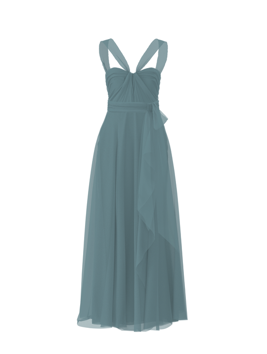 Bodice(Cerisa), Skirt(Jaycie),Belt(Sash), teal, $270, combo from Collection Bridesmaids by Amsale x You