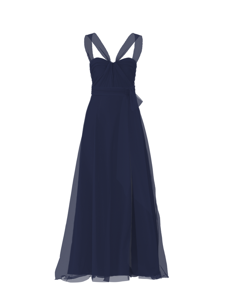 Bodice(Cerisa), Skirt(Arabella),Belt(Sash), french-blue, combo from Collection Bridesmaids by Amsale x You