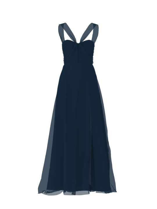 Bodice(Cerisa), Skirt(Arabella), navy, $270, combo from Collection Bridesmaids by Amsale x You