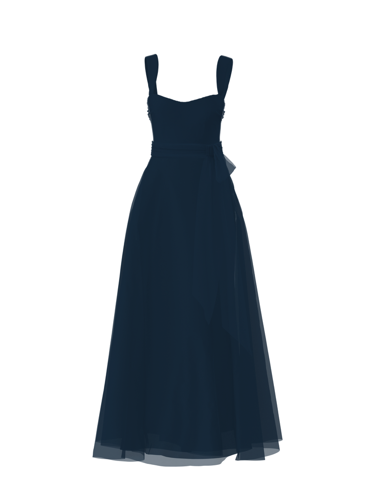 Product Bodice(Alexis), Skirt(Cerisa),Belt(Sash), navy Image