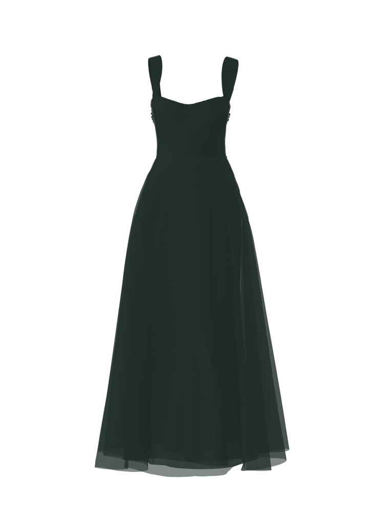 Bodice(Alexis), Skirt(Cerisa), hunter, combo from Collection Bridesmaids by Amsale x You