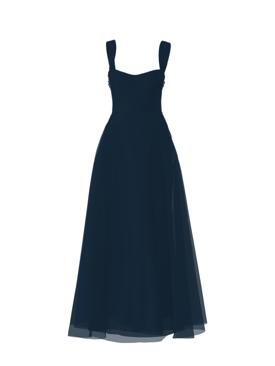 Bodice(Alexis), Skirt(Cerisa), navy, $270, combo from Collection Bridesmaids by Amsale x You