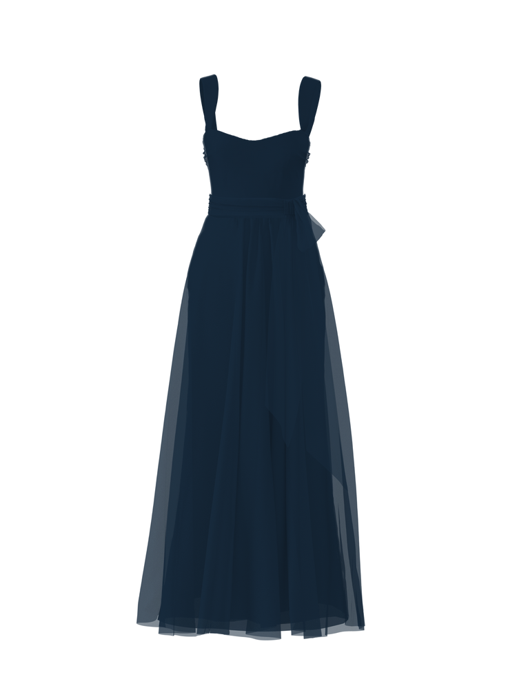 Bodice(Alexis), Skirt(Justine),Belt(Sash), navy, combo from Collection Bridesmaids by Amsale x You